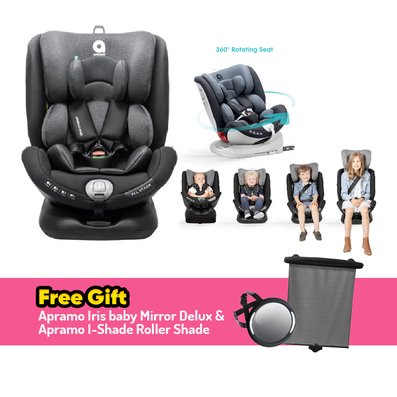 Apramo All Stage Child Car Seat + FREE GIFT
